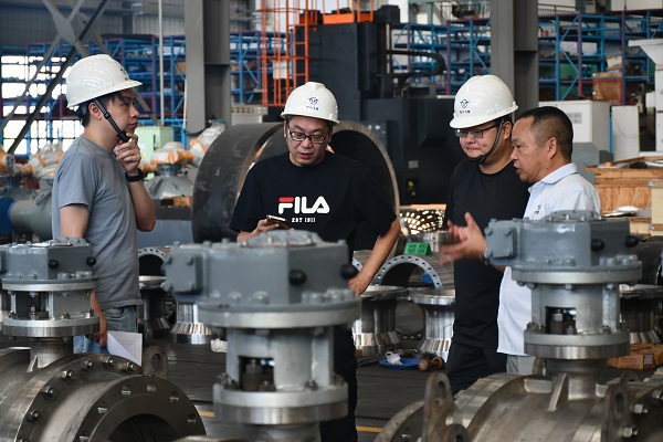 四川飛球制造云陽建全抽水蓄能電站閥門圓滿完成出廠驗收
