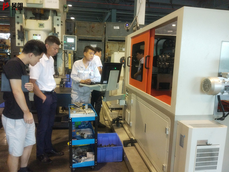 貝朗墩頭機(jī)在廣州客戶處驗(yàn)收合格啦！